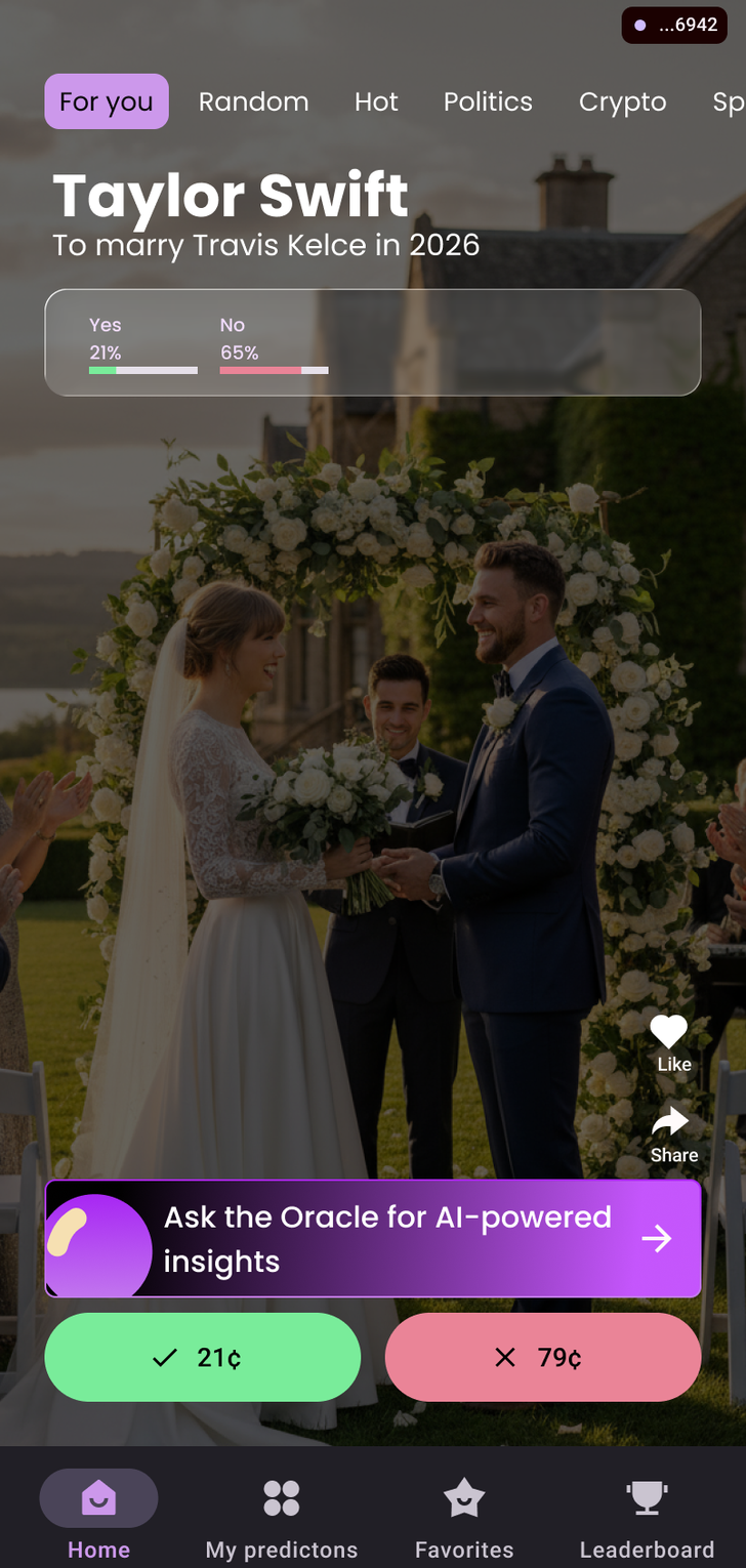 PredictTok market card